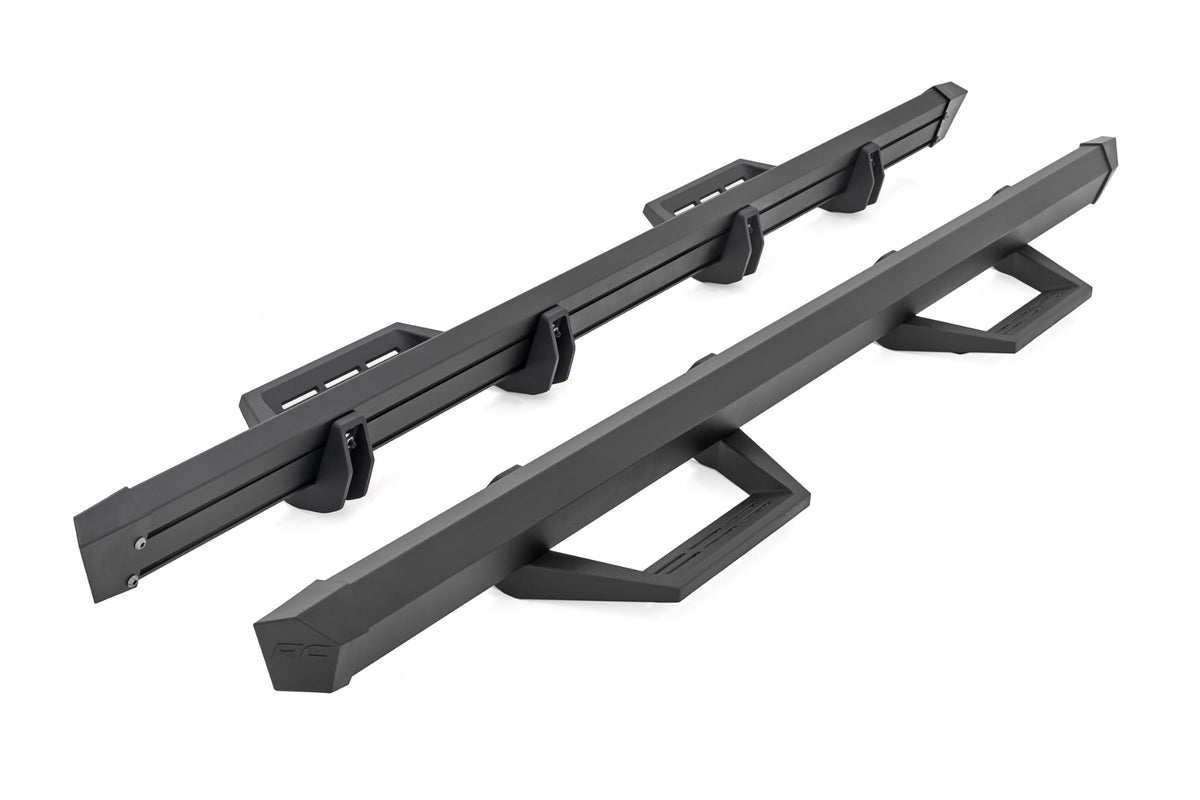 SRL2 Adj Aluminum Step Crew Cab Ford F-150/Lightning/F-250/F-350/Raptor (15-26) Rough Country