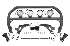 Nudge Bar w/ Tow Hooks 4 Inch Round Led (x4) Ford Bronco Sport (21-24) Rough Country