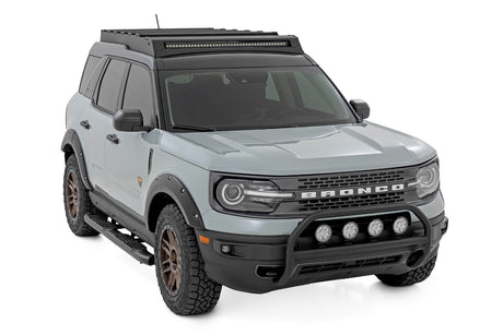 Nudge Bar w/ Tow Hooks 4 Inch Round Led (x4) Ford Bronco Sport (21-24) Rough Country