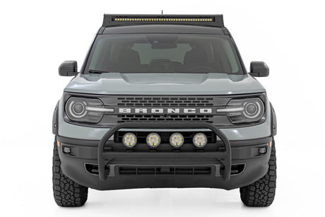 Nudge Bar w/ Tow Hooks 4 Inch Round Led (x4) Ford Bronco Sport (21-24) Rough Country