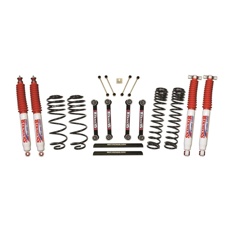 Skyjacker 03-06 Jeep TJ 4in D-Rate Long Travel Kit w/ OE FR/RR Lower Links/Hydro 7000 Shocks