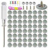 GOOSLA Car Roof Headliner Repair Kit 90 Set Black Grid A1101