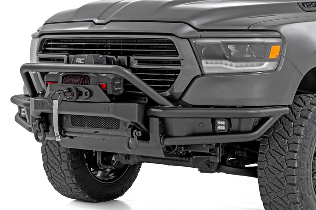 Front Bumper Tubular Winch Mount Ram 1500 2WD/4WD (2019-2024) Rough Country