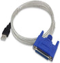WESAPPINC USB to DB25 Parallel Printer Cable Adapter (5ft) TekShack
