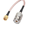 HT Electronics Handheld Antenna Cable SMA Male to UHF SO-239 Female Connectors 6'' TekShack