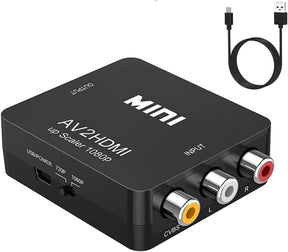 RCA to HDMI Converter – 1080P AV Composite Video Adapter Mini