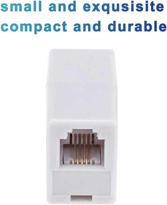 RJ11 Phone Line Coupler – 2 Pack TekShack