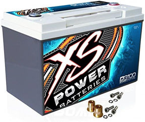 XS Power D3100 12V Group 31 AGM 5000 Amp Battery w/ FREE 580 Top Post Terminals XS Power