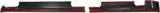 Rocker Panel 4pcs Set Textured Black for Super Duty Crew Cab