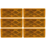 All Star Truck Parts Rectangular Stick On Reflector Red 2-Pack MTRF1301