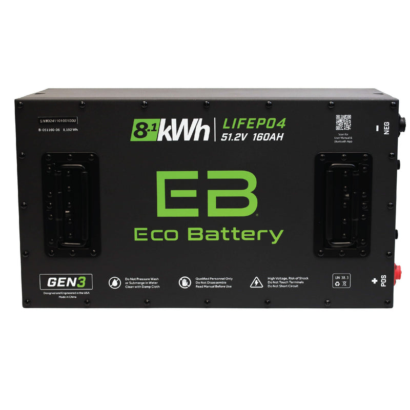 Eco Battery (48V) 51V 160AH Battery Bundle / EZGO TXT
