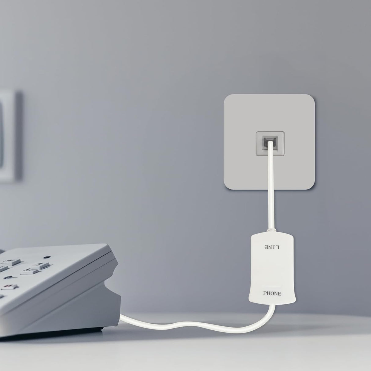 DSL Filter for Landline Phone – Single-Port In-Line Low-Pass Filter TekShack
