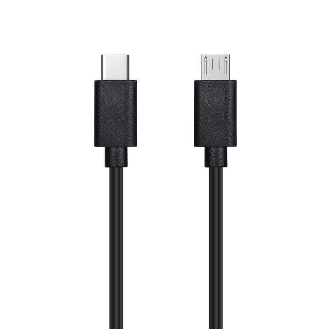 USB-C to Micro USB Cable, 3ft Black Data Transfer & Charging Cord TekShack
