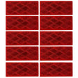 All Star Truck Parts Rectangular Stick On Reflector Red 2-Pack MTRF1301