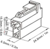T Type 2 Pin Power Plug Male And Female Sockets And Terminals Kit TekShack