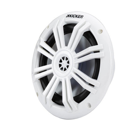 Kicker KM604WL 6.5" Marine Coaxial Speakers w/ RGB Lighting 4-Ohm (Pair) Kicker