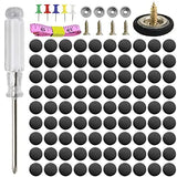 GOOSLA Car Roof Headliner Repair Kit 90 Set Black Grid A1101