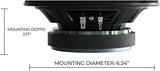 Orion CSH85 | 8” 250W RMS Shallow Slim Midrange Speakers (Pair) Orion