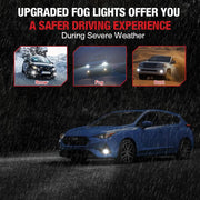 5202 PSX24W LED Fog Light Bulbs 6000K 4000LM White | 2 Bulbs Flashark