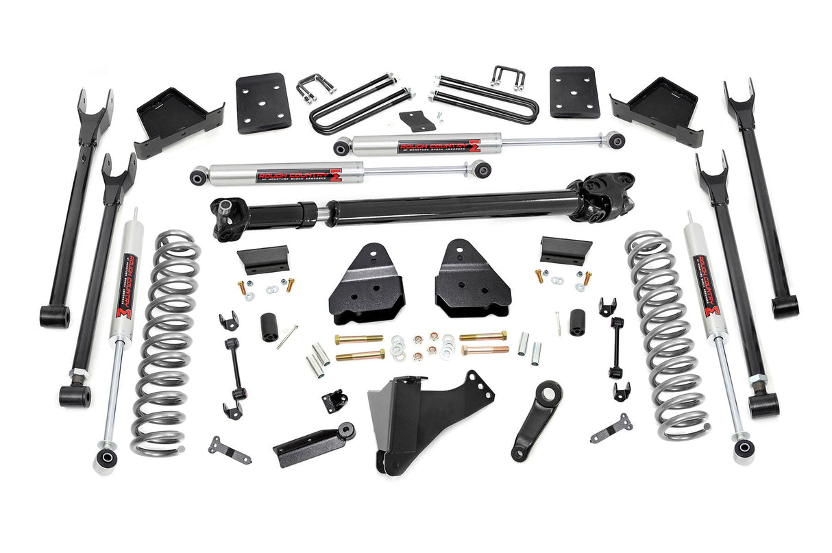 6 Inch Lift Kit 4-Link No OVLD M1 w/ M1 Rear Shocks Ford F-250/F-350 Super Duty (17-22) Rough Country