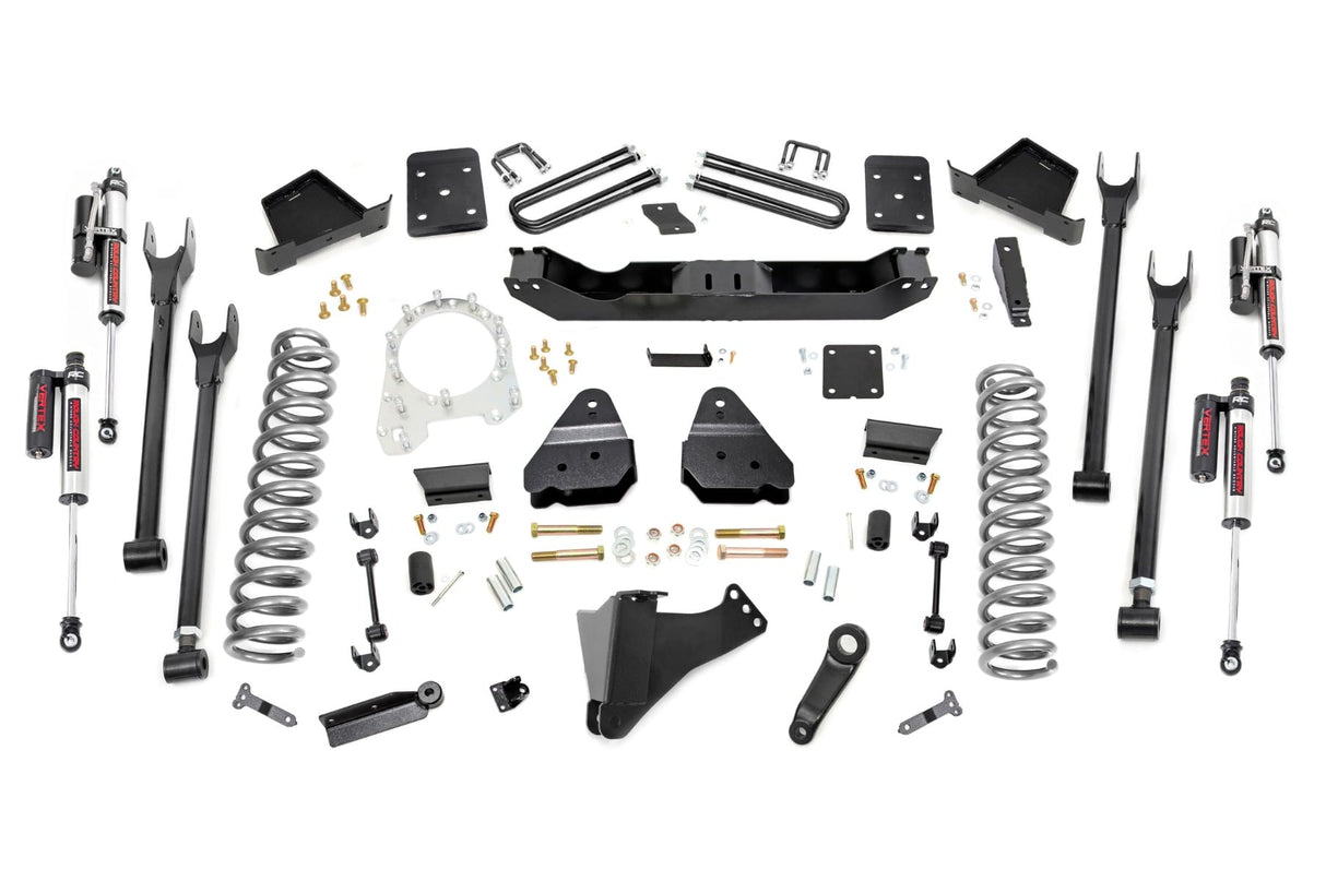 6 Inch Lift Kit 4-Link No OVLD Vertex Ford F-250/F-350 Super Duty (17-22) Rough Country