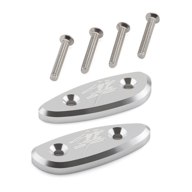 1999-2019 Suzuki Hayabusa GSX1300R Engraved Kanji Mirror Block Off Plates