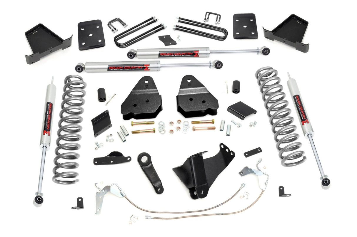 6 Inch Lift Kit Gas No OVLD M1 Ford F-250 Super Duty 4WD (2011-2014) Rough Country