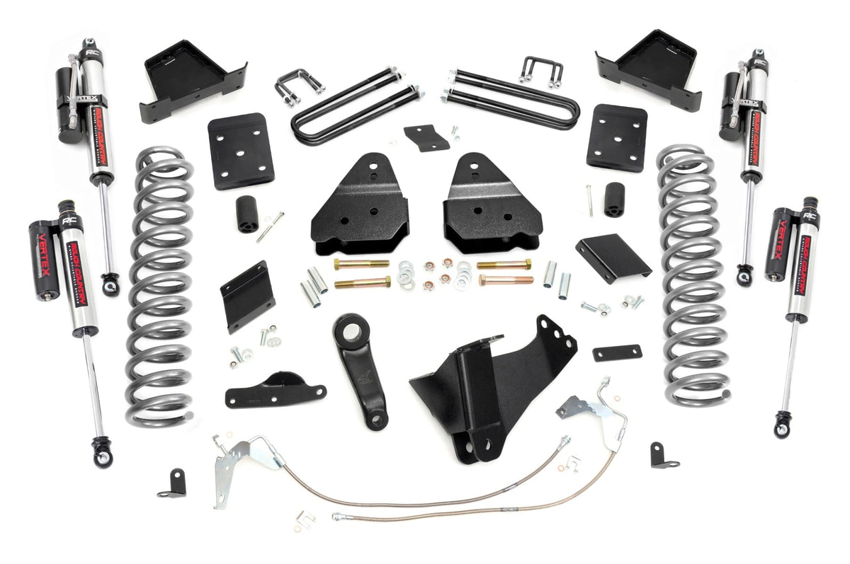 6 Inch Lift Kit Gas No OVLD Vertex Ford F-250 Super Duty 4WD (11-14) Rough Country