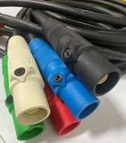 CAM LOCK #2 TYPE SC Entertainment ,Generator Power Cables 50' EA M/F BONDED AC/DC WIRE AND SUPPLY