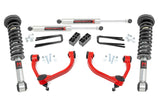 3 Inch Lift Kit M1 Struts Red Ford F-150 4WD (2009-2013) Rough Country