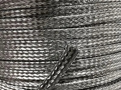 250 FEET 1/4" BRAIDED BRAID 304 STAINLESS EXPANDABLE SLEEVE WIRE HARNESS LOOM ACDC