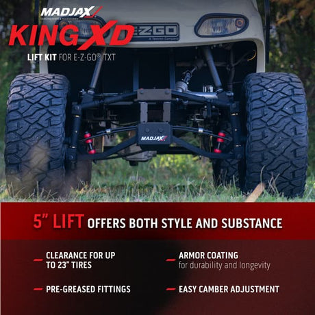 5” King XD Lift Kit fits 2014-Up EZGO TXT/T48 Gas & Electric Models