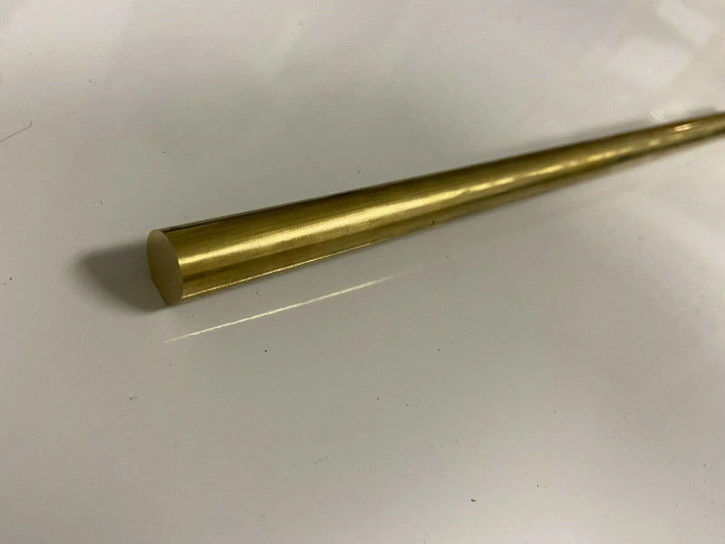 (1) 1/2" C360 BRASS SOLID ROUND ROD 24" long New Lathe Bar Stock 1/2 Hard USA