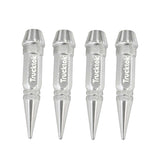 Trucktok 4pcs Aluminum Spike Bullet Valve Stem Caps Cover Wheel Tire Air Cap TruckTok
