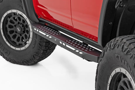 AC2 Running Boards Amber/White 4-Door Ford Bronco 4WD (2021-2025) Rough Country