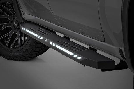 AC2 Running Boards Amber/White Crew Cab Ram 1500/2500/3500 2WD/4WD (2010-2025 & Classic) Rough Country