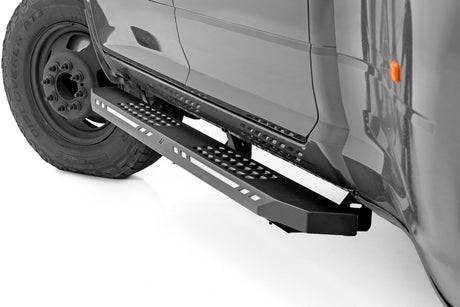 AC2 Running Boards Amber/White Crew Cab Ram 1500/2500/3500 2WD/4WD (2010-2025 & Classic) Rough Country