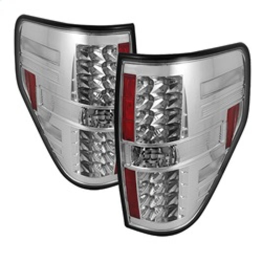 Spyder Ford F150 09-14 LED Tail Lights Chrome ALT-YD-FF15009-LED-C