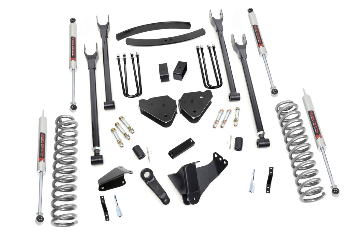6 Inch Lift Kit Gas 4 Link M1 Ford F-250/F-350 Super Duty 4WD (05-07) Rough Country