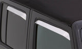 AVS 81-89 Lincoln Town Car Ventshade Front & Rear Window Deflectors 4pc - Stainless