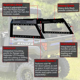 Seizmik Half Height Bed Rack - Polaris Ranger and Can-Am Defender Models High Lifter