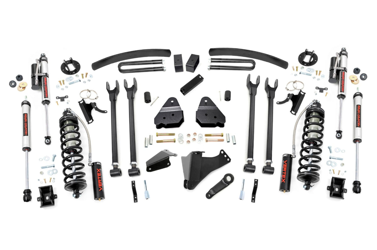 6 Inch Lift Kit Gas 4 Link OVLD C/O Vertex Ford F-250/F-350 Super Duty (05-07) Rough Country