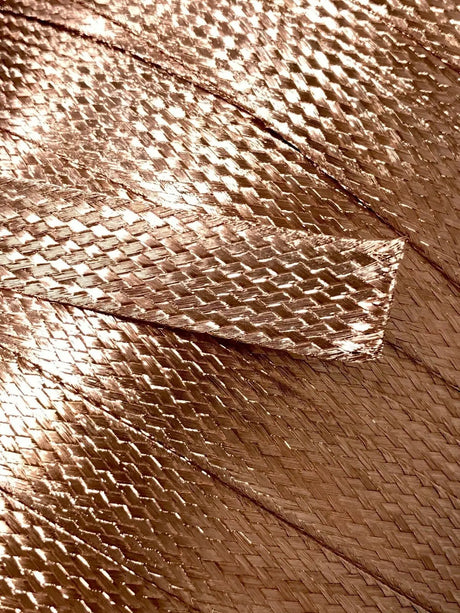 100 FEET 3/4" BRAIDED GROUND STRAP GROUNDING Bare Copper Flat Braid MADE IN USA ACDC