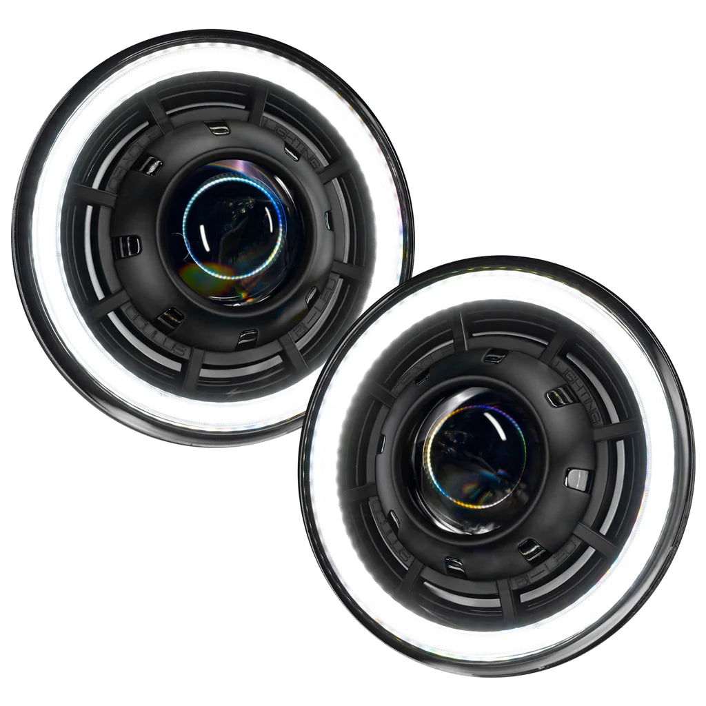 Oracle Lighting Oculus™ 7" Switchback BI-LED Projector Headlights For Jeep Wrangler JK | '07-'18 JK Wrangler