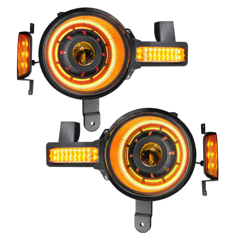 Oracle Lighting Oculus COLORSHIFT BI-LED Projector Headlights I '21- Current Ford Bronco