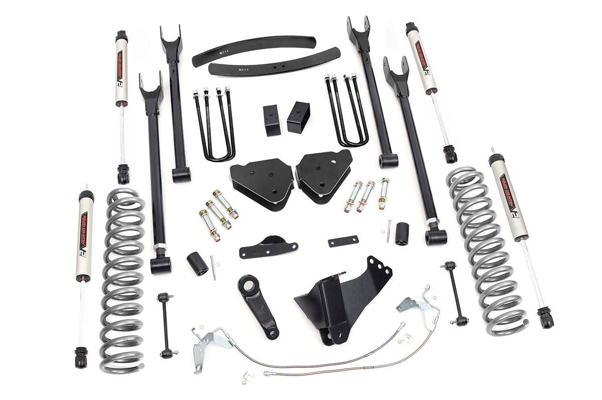 6 Inch Lift Kit Gas 4 Link V2 Ford F-250/F-350 Super Duty 4WD (08-10) Rough Country