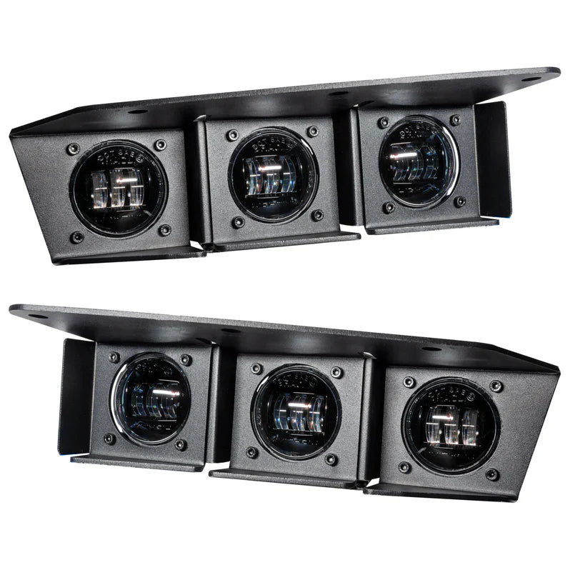Oracle Lighting Triple LED Fog Light Kit (Steel Bumper) I '21- Current Ford Bronco