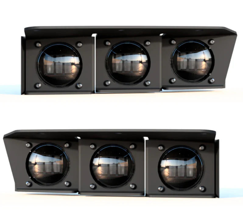 Oracle Lighting Triple LED Fog Light Kit (Steel Bumper) I '21- Current Ford Bronco