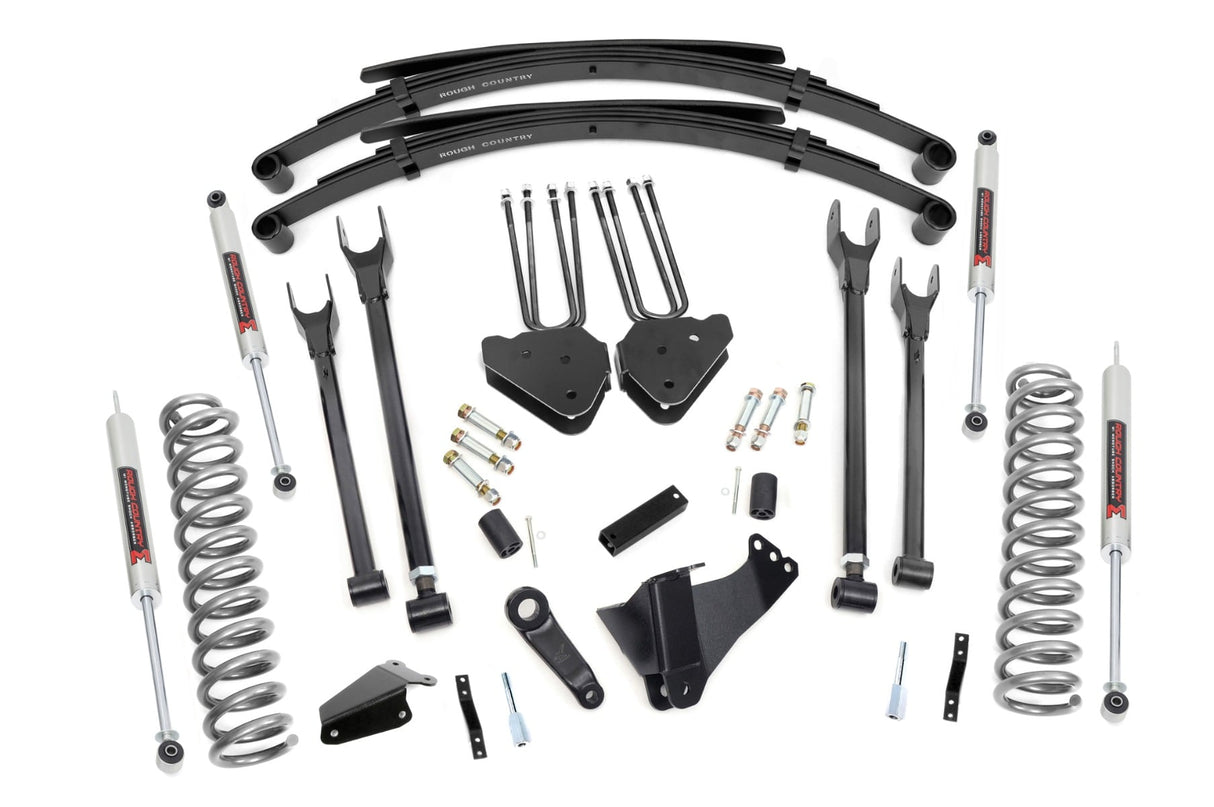 8 Inch Lift Kit 4 Link RR Springs M1 Ford F-250/F-350 Super Duty (05-07) Rough Country