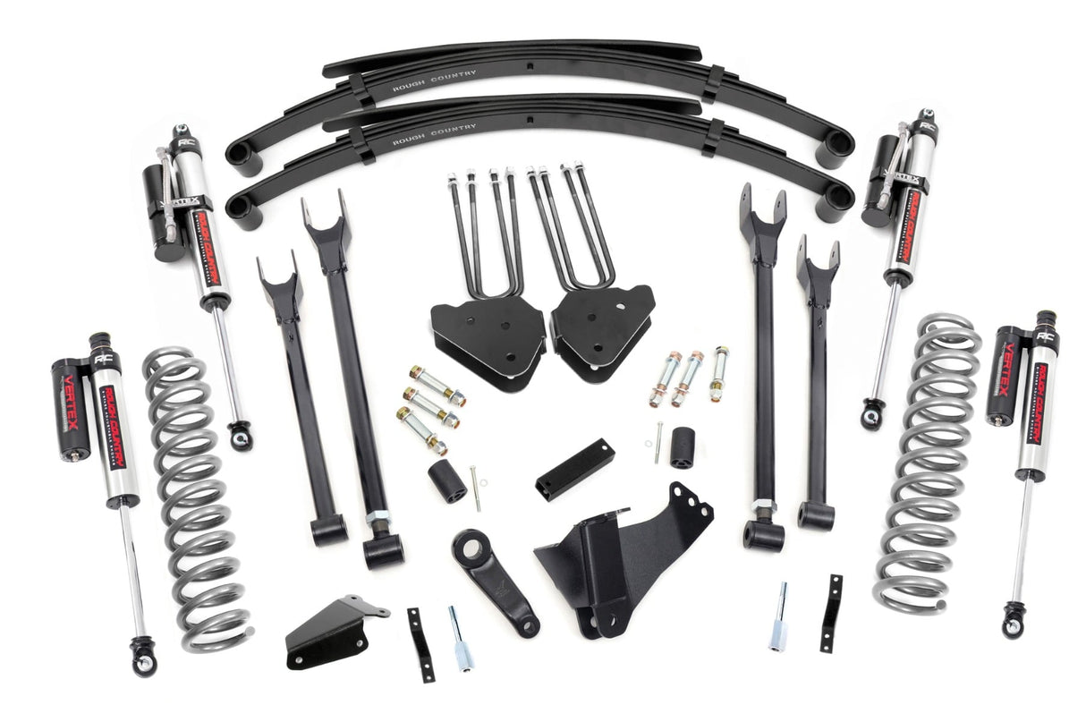 8 Inch Lift Kit 4 Link RR Springs Vertex Ford F-250/F-350 Super Duty (05-07) Rough Country